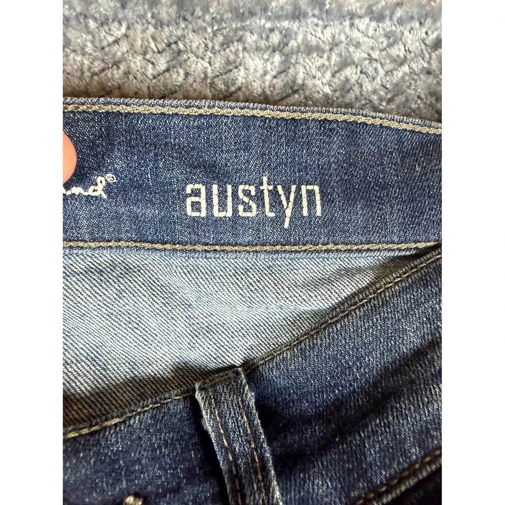 7 For All Mankind Austyn‎ Straight Leg Jeans Mens 33 Blue Denim Cotton Mid Rise